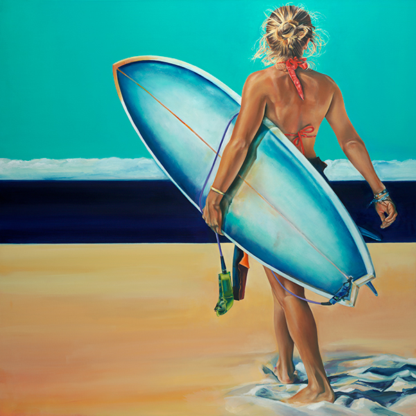 Surfer Girl - Art by Susan Stone