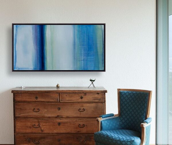 "Another Early Morning" Abstract Canvas Print on Floating Frame By Artist Susan Stone