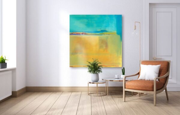 "Beach Front" abstract gallery wrap canvas print by Artist Susan Stone