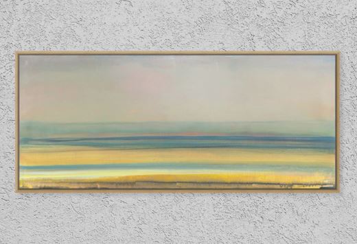 "California Dreaming" canvas gallery wrap print on floating wood grain frame